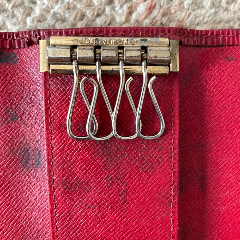 Set of 2 Louis Vuitton card key holders used authentic - Picture 2 of 14